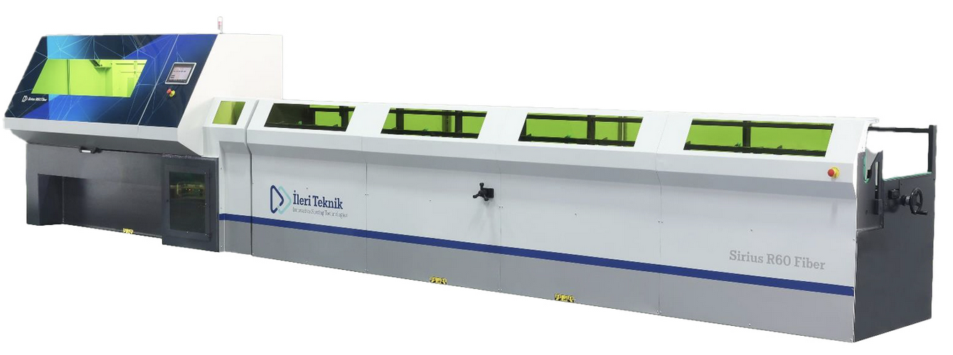 Machine de decoupe au laser vue de cote gauche SIRIUS F1