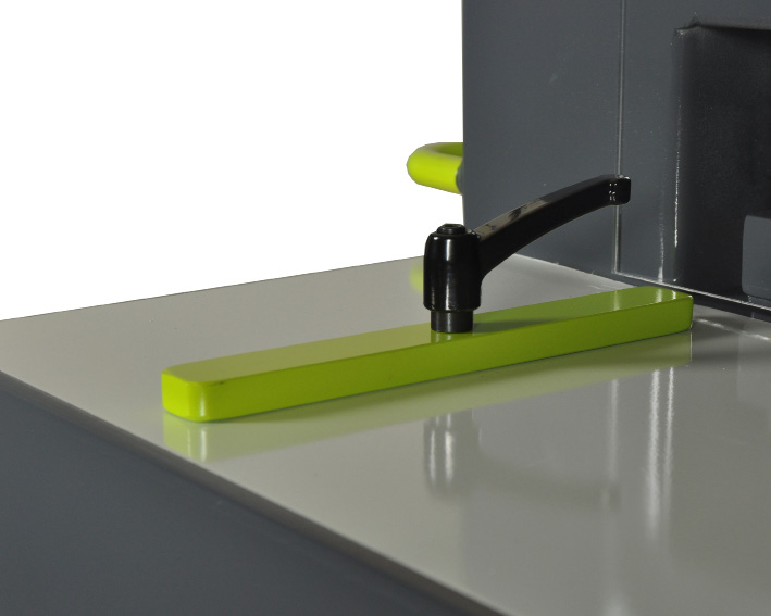 Cisaille guillotine commande au pied CS 100 et CS 125 HM Machinery guide lateral 90