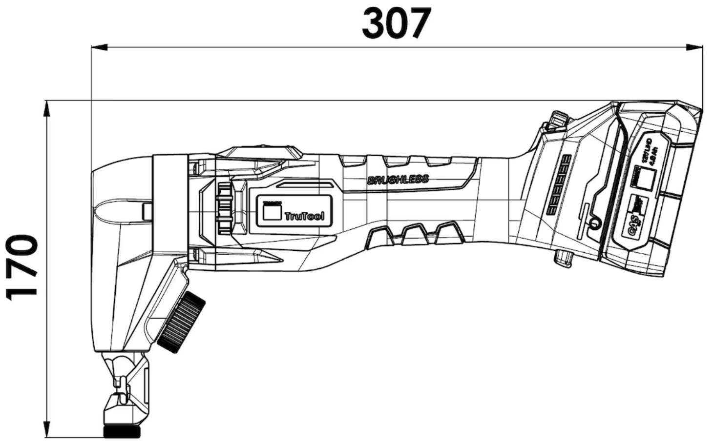 Dimension TruTool N 160 batterie LiHD 12 V